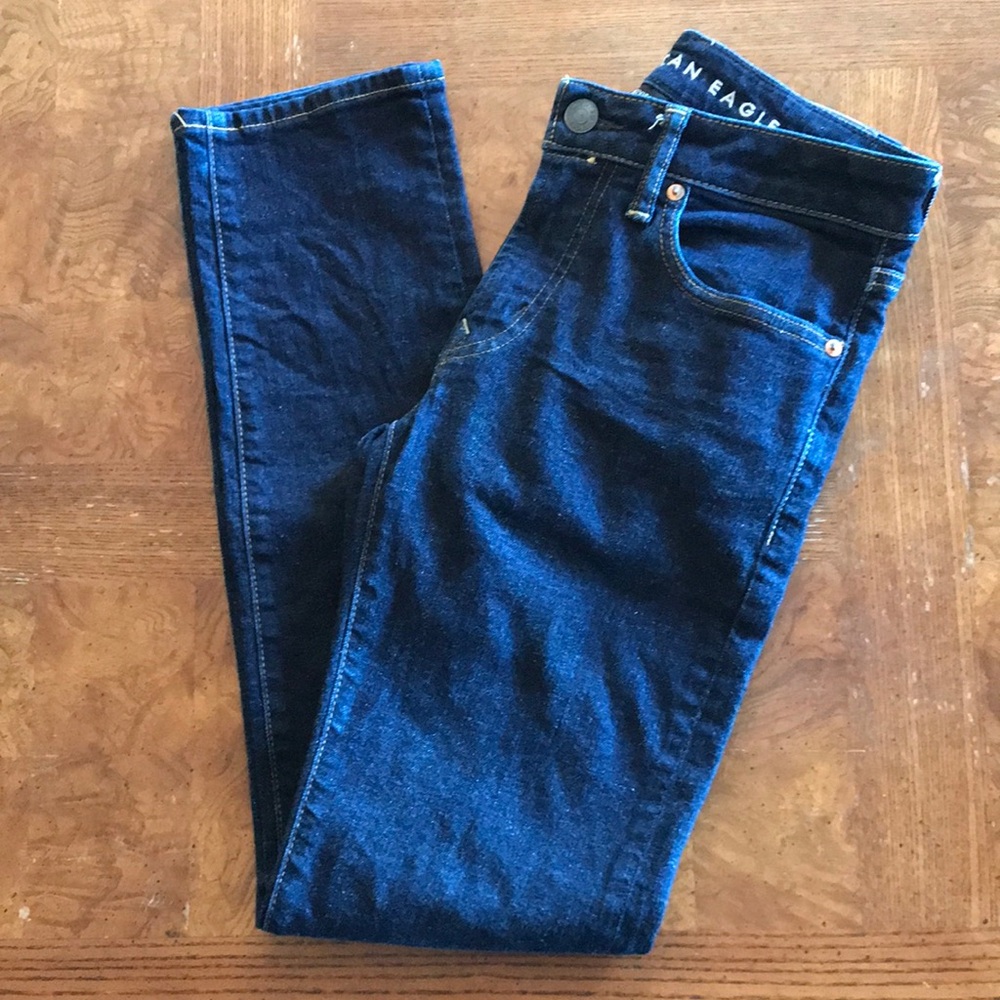 American Eagle Mens 28 x 32 Slim Straight Jeans Next Level AirFlex